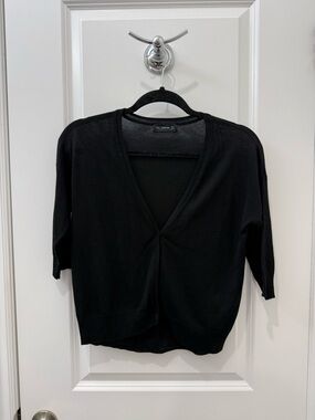 Zara Black V-Neck Cardigan